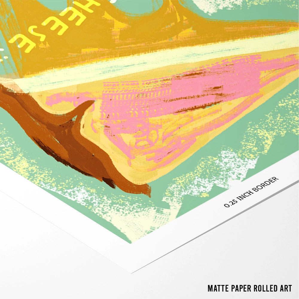 Melted Cheese Sandwiches Dining Room Wall Art - XS / Matte Paper / Rolled Art - Nook At You