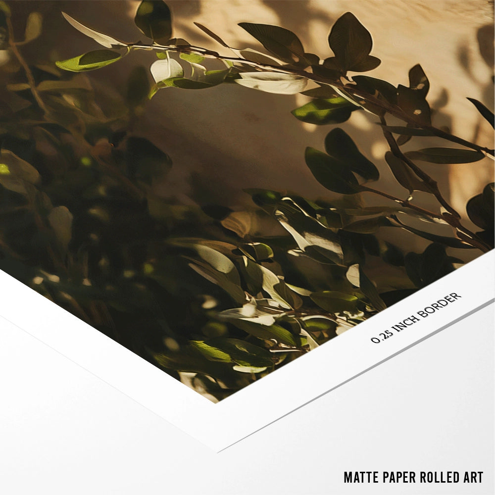 Olive Shadows Canvas print - XS / Matte Paper / Rolled Art - Nook At You