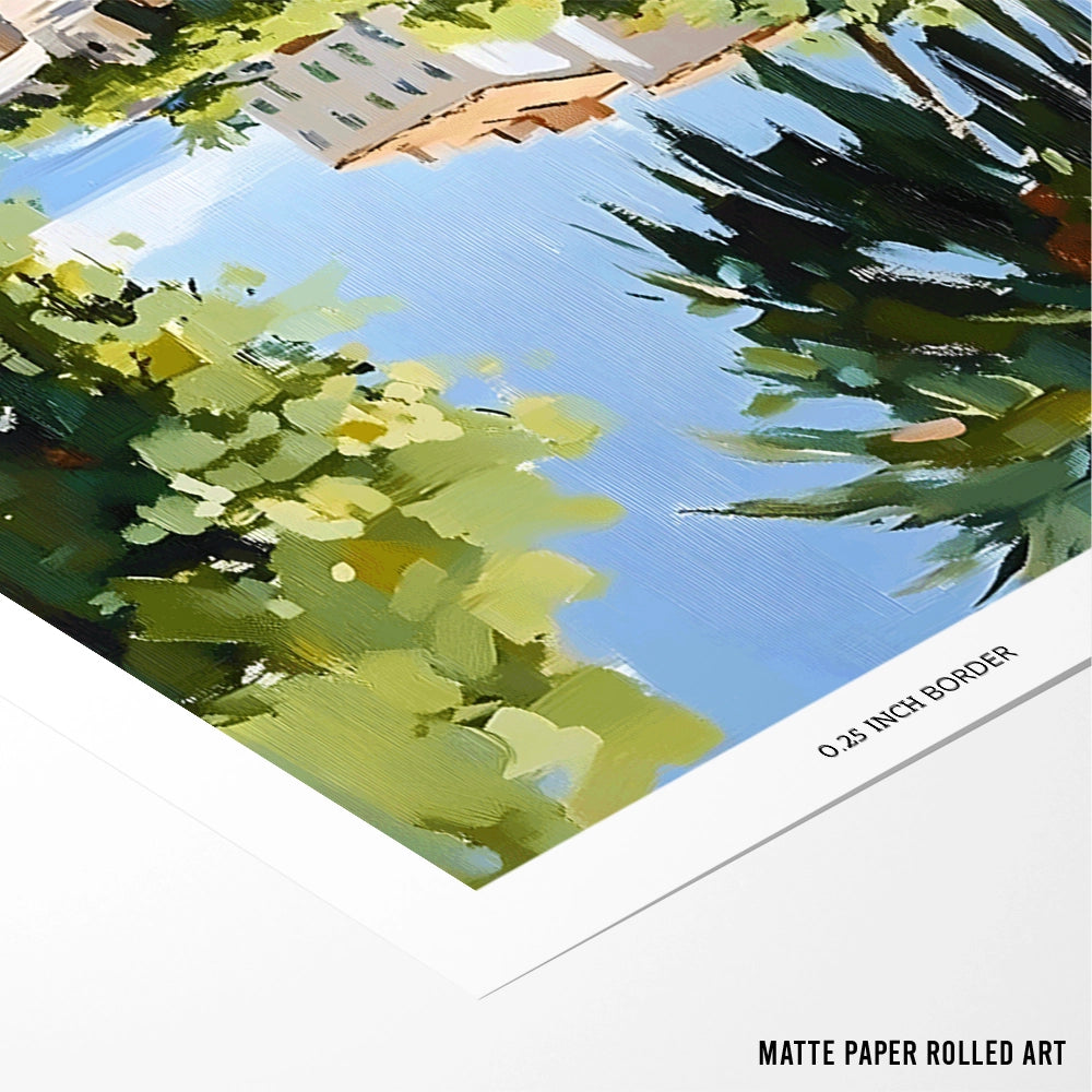 Villa Road Landscape Wall Decor - XS / Matte Paper / Rolled Art - Nook At You