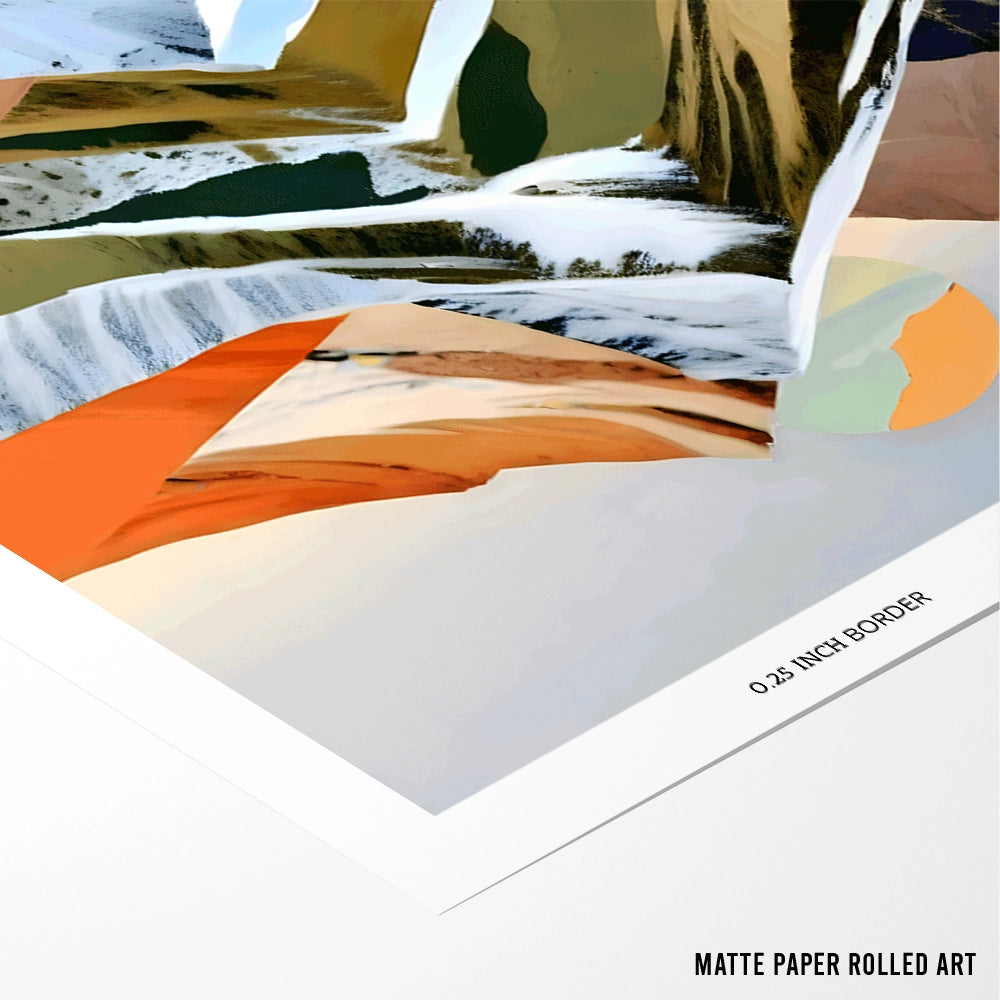 The Great Mountain Ranges Landscape Canvas Prints - XS / Matte Paper / Rolled Art - Nook At You