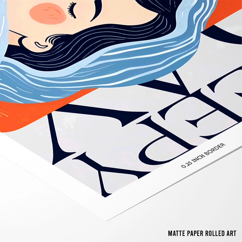 Sleepy Day Quotes Wall Art - XS / Matte Paper / Rolled Art - Nook At You