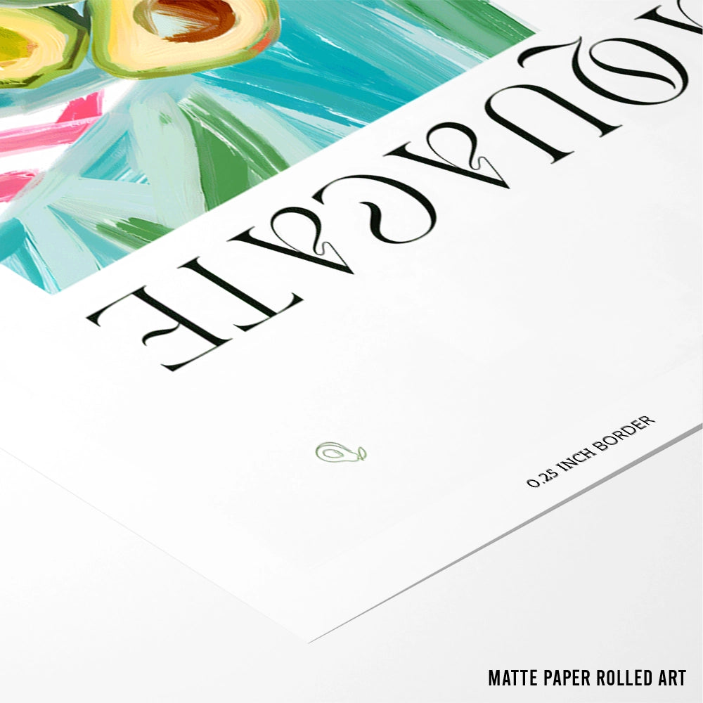 The Avocado Gourmet Canvas Art Print - XS / Matte Paper / Rolled Art - Nook At You