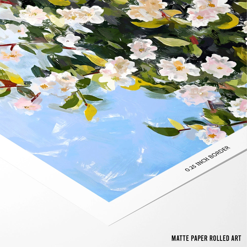 Where The Blossoms Meet The Sea Botanical Art Prints - XS / Matte Paper / Rolled Art - Nook At You