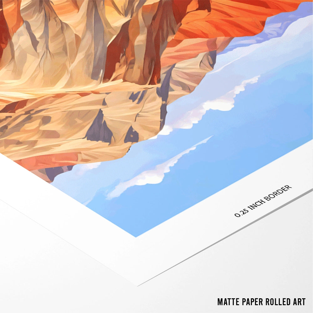 Colorful Peakscape Landscape Wall Art - 5XL / Canvas / Rolled Art - Nook At You