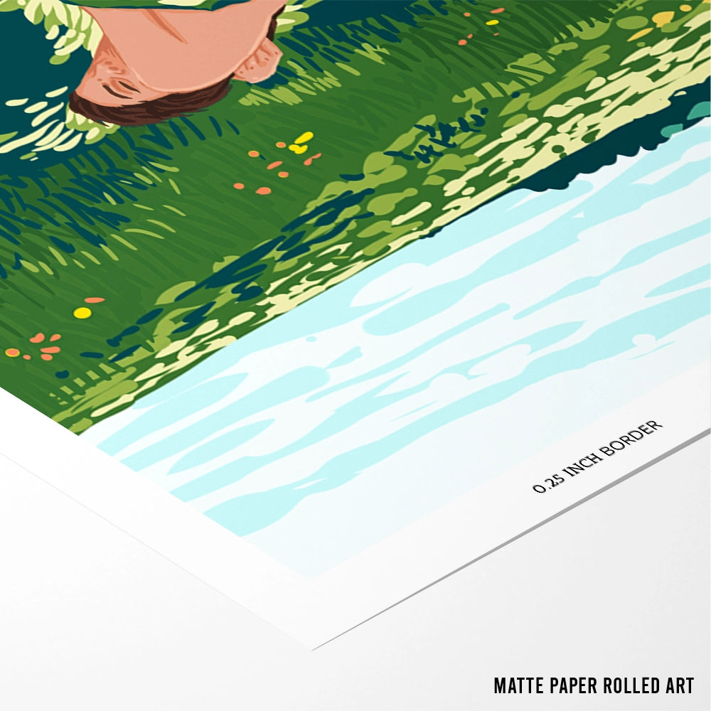 How To Take a Nap Landscape Art Prints - XS / Matte Paper / Rolled Art - Nook At You