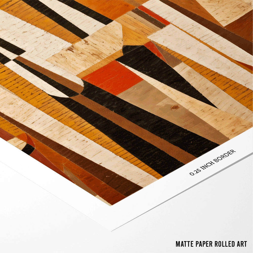 Mosaic Nature Abstract Painting - XS / Matte Paper / Rolled Art - Nook At You