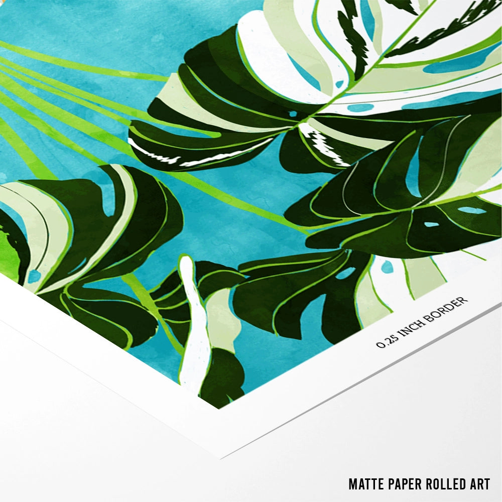 Variegated Monstera Botanical Wall Art - 5XL / Canvas / Rolled Art - Nook At You