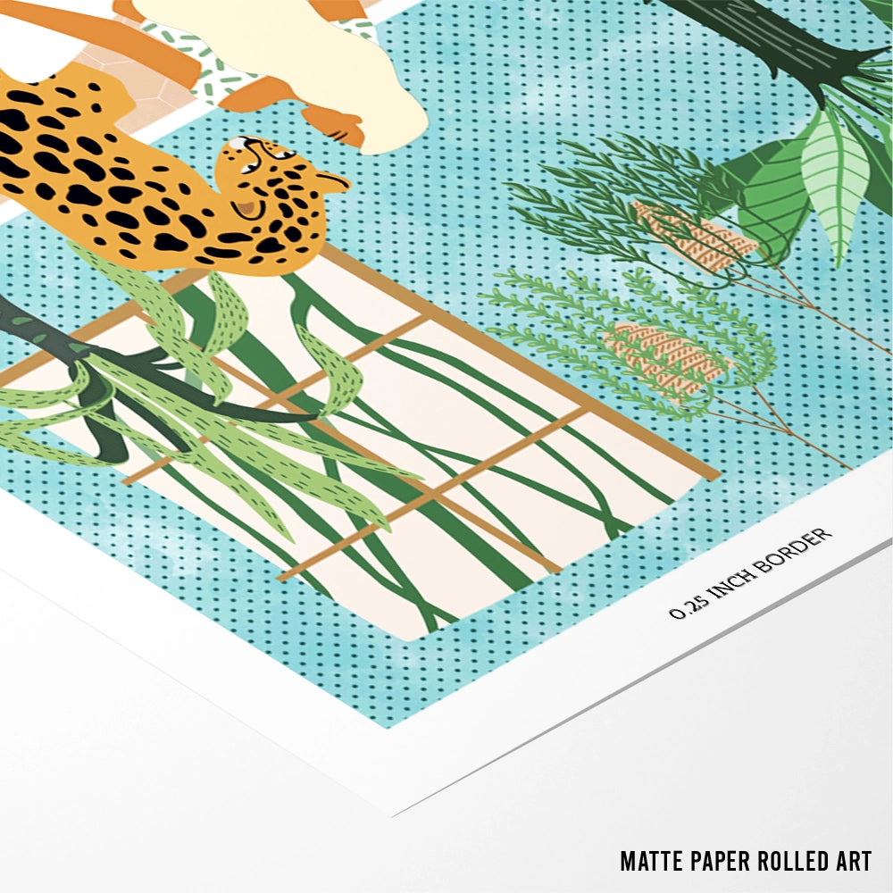 Urban Jungle Boho Art Design - XS / Matte Paper / Rolled Art - Nook At You