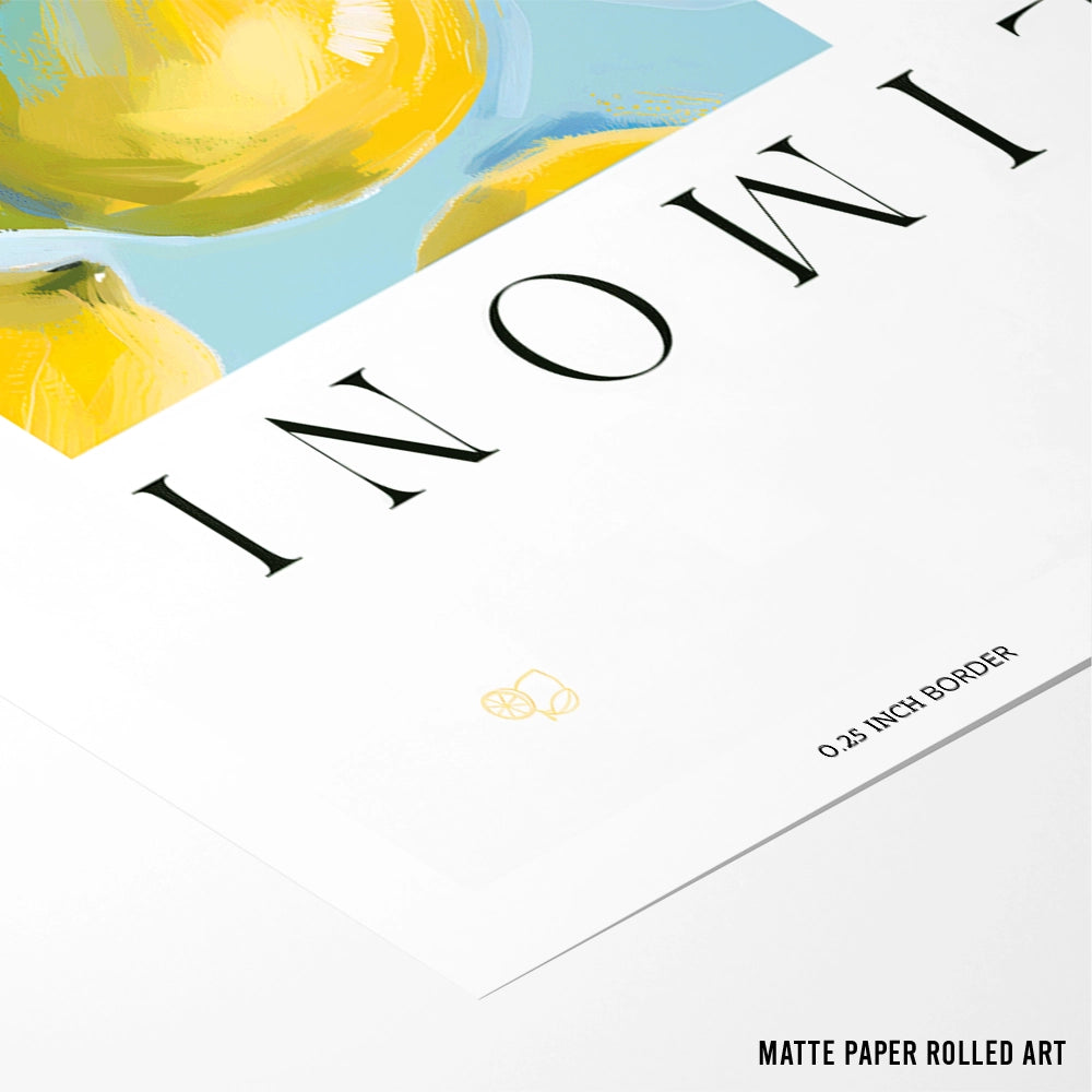 The Vibrant Lemons Wall Art Print - XS / Matte Paper / Rolled Art - Nook At You