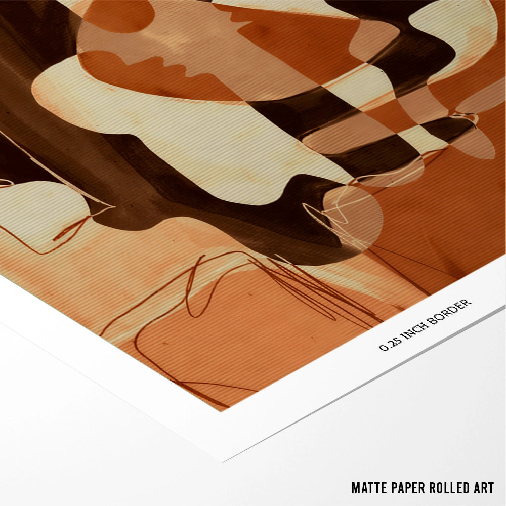 Becoming 3 Abstract Paintings - XS / Matte Paper / Rolled Art - Nook At You