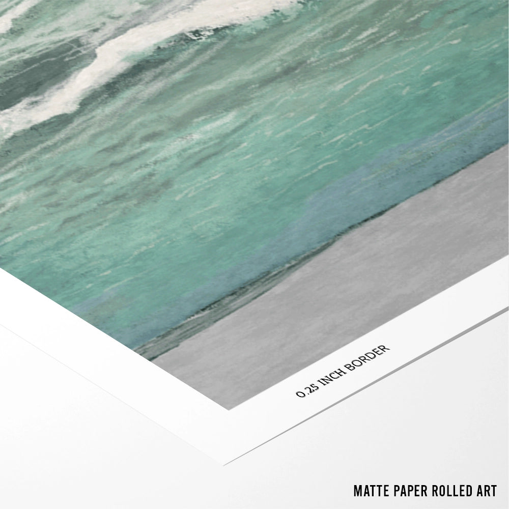 East Bank Waves Landscape Wall Art - XS / Matte Paper / Rolled Art - Nook At You