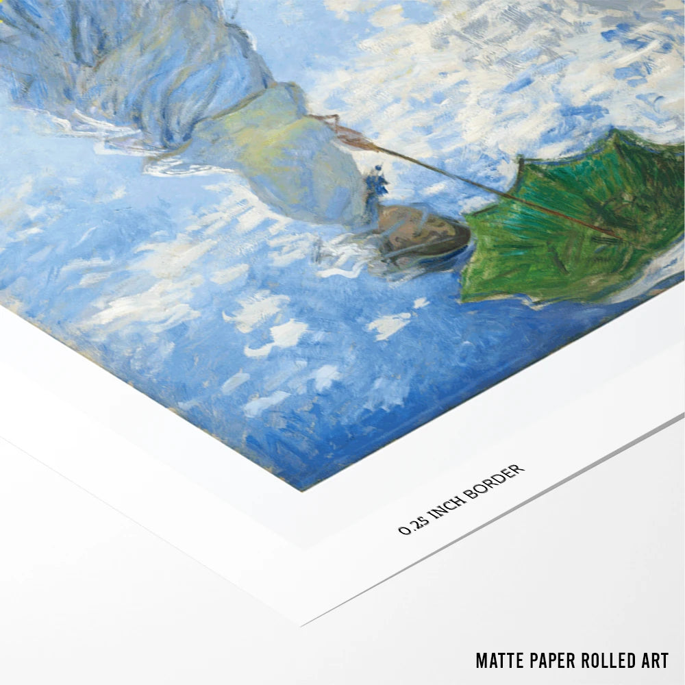 Claude Monet - Woman with a Parasol Exhibition Art Print - XS / Matte Paper / Rolled Art - Nook At You