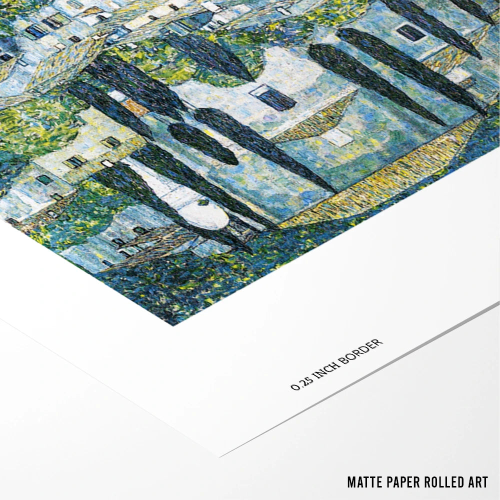 Gustav Klimt  - Kirche In Cassone (1913) Exhibition Poster for Living Room - XS / Matte Paper / Rolled Art - Nook At You