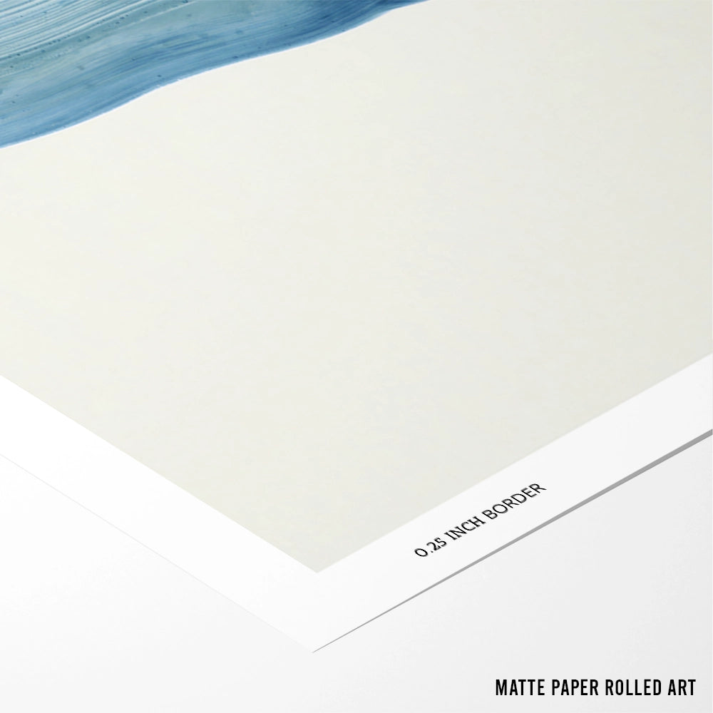 Mist Land 1 Modern Abstract Wall Art - XS / Matte Paper / Rolled Art - Nook At You