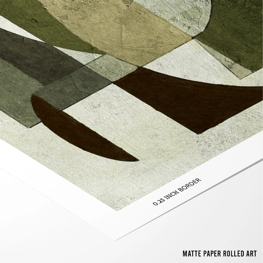 Shaped Portrait Abstract Wall Decor - XS / Matte Paper / Rolled Art - Nook At You