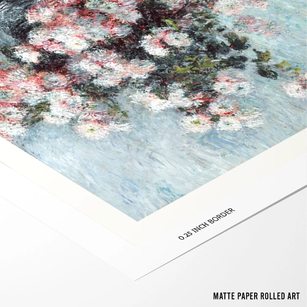 Claude Monet - Chrysanthemums Living Room Exhibition Wall Art - XS / Matte Paper / Rolled Art - Nook At You