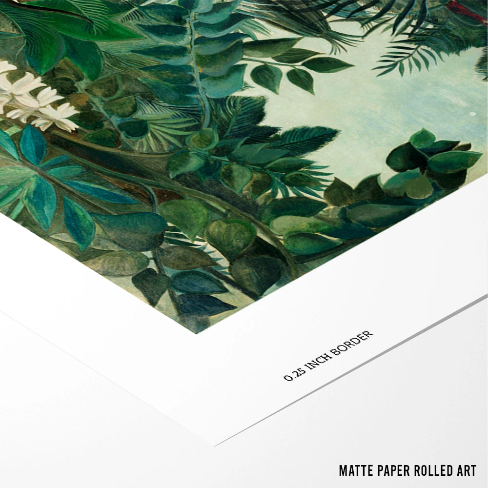 Henri Rousseau - The Equatorial Jungle Exhibition Wall Art - XS / Matte Paper / Rolled Art - Nook At You