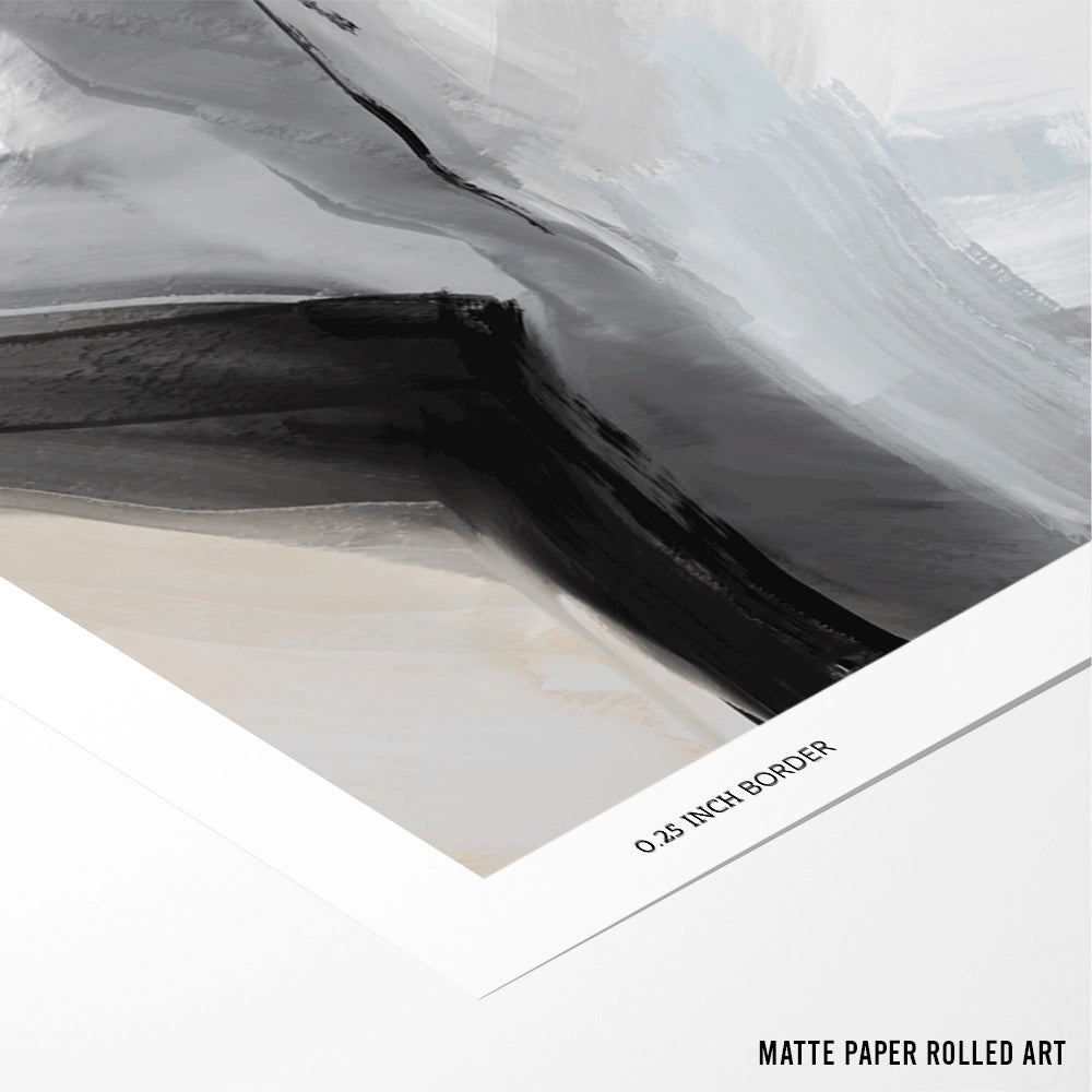 Between Light Abstract Artwork For Living Room - XS / Matte Paper / Rolled Art - Nook At You