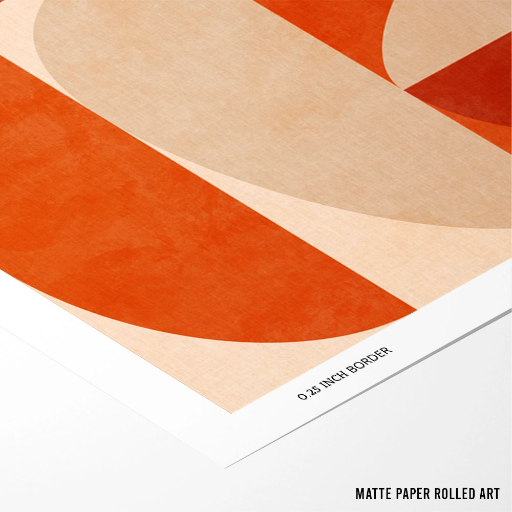 Autumn Mid Century Earthy 4 Abstract Wall Art Poster - XS / Matte Paper / Rolled Art - Nook At You
