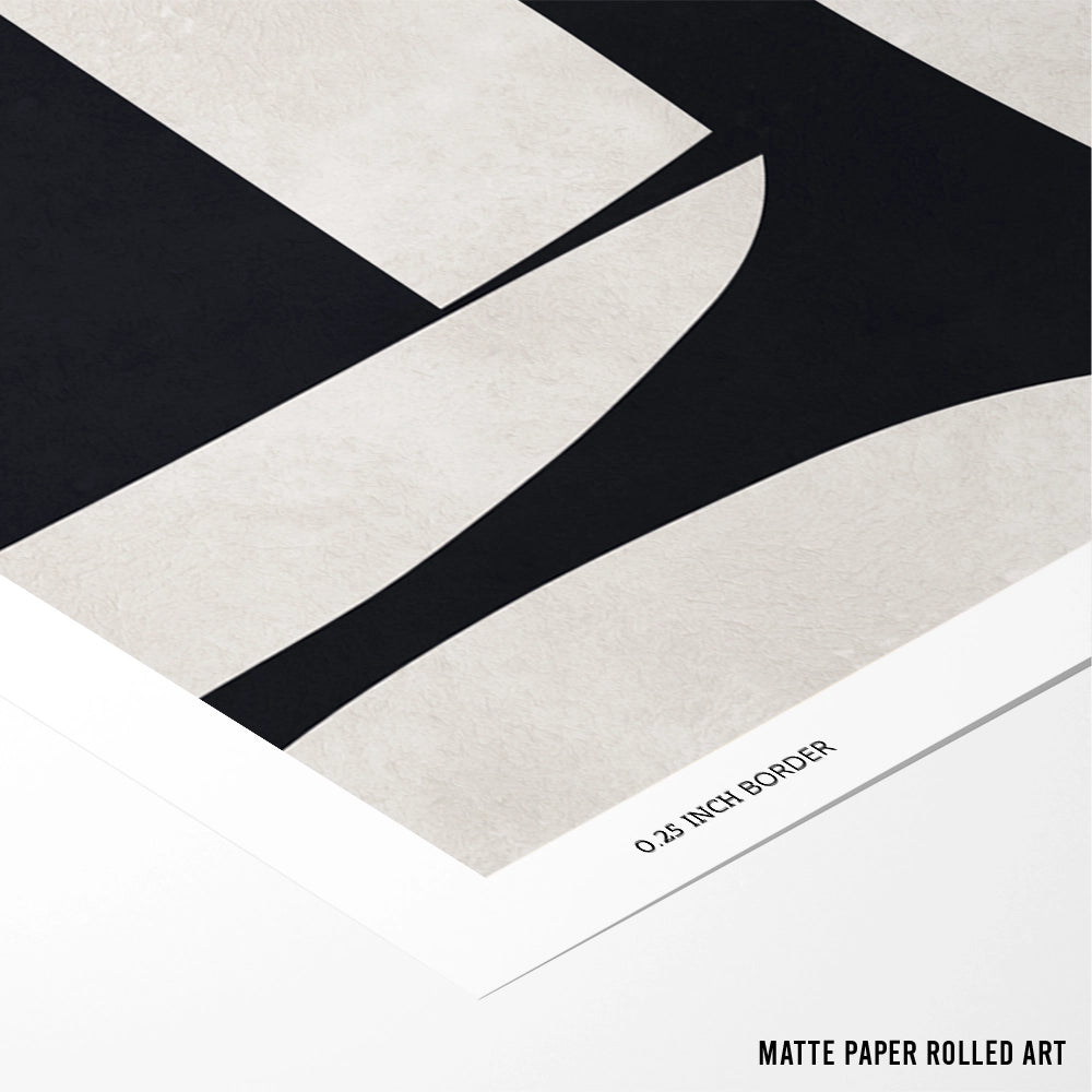 Curved Shapes Abstract Wall Art Poster - XS / Matte Paper / Rolled Art - Nook At You