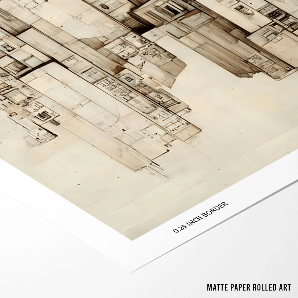 The City - XS / Matte Paper / Rolled Art - Nook At You