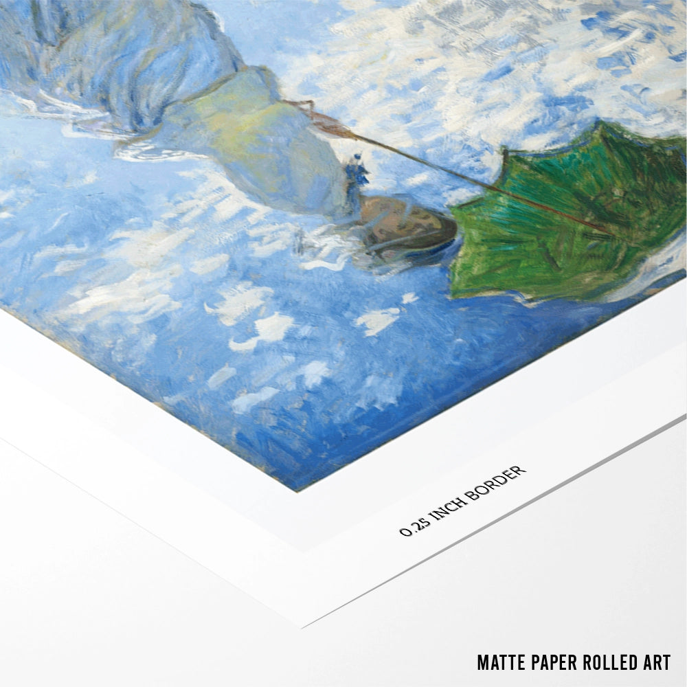 Monet - Woman with a Paraso Exhibition Art Print - XS / Matte Paper / Rolled Art - Nook At You