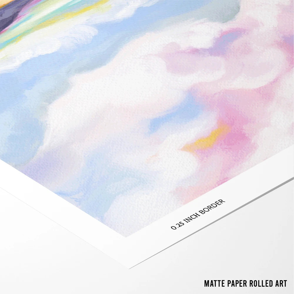 Dreamy Pastel Landscape Wall Art For Living Room - XS / Matte Paper / Rolled Art - Nook At You