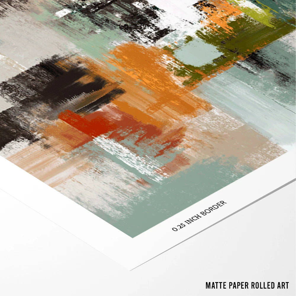 Chromatic Layers Abstract Wall Art Print - XS / Matte Paper / Rolled Art - Nook At You