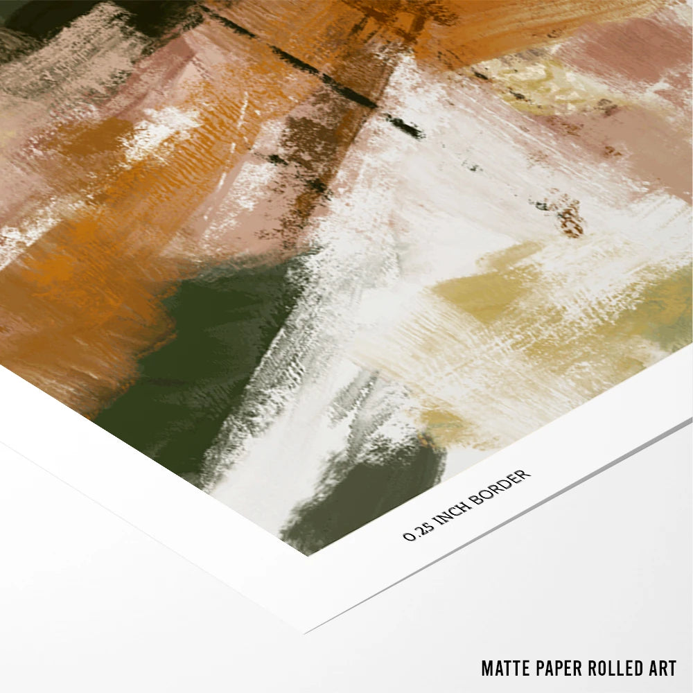 Dusty Pinkolive Abstract Wall Art Poster - XS / Matte Paper / Rolled Art - Nook At You