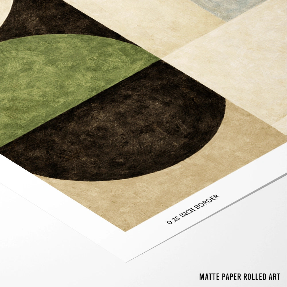 Geometric Silence Abstract Wall Art - XS / Matte Paper / Rolled Art - Nook At You