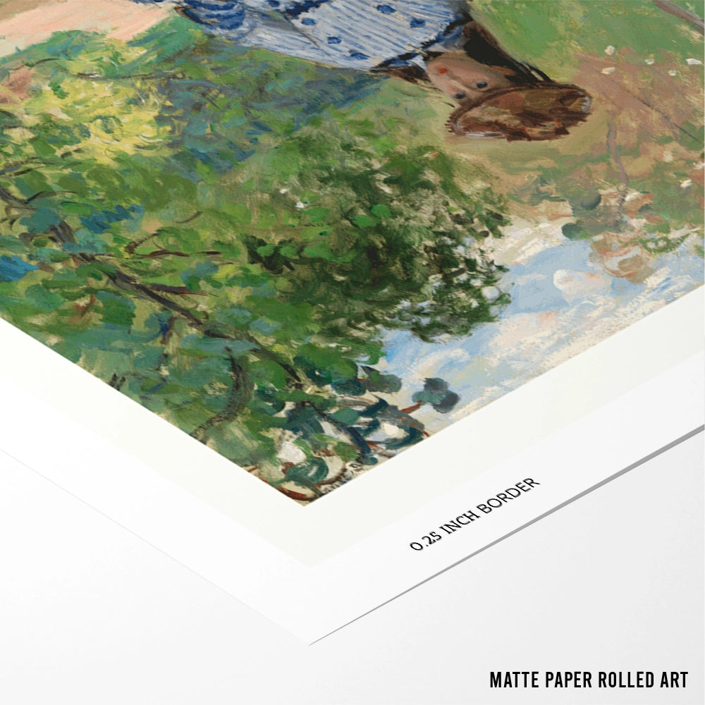 Monet - Girl with Dog (1873) Exhibition Poster - XS / Matte Paper / Rolled Art - Nook At You