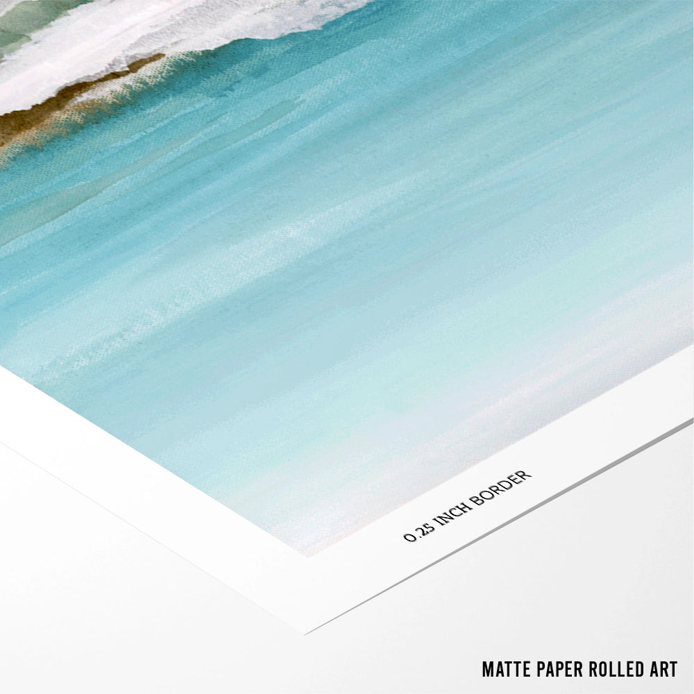 Abstract Mountain Layers Nature Wall Art - XS / Matte Paper / Rolled Art - Nook At You
