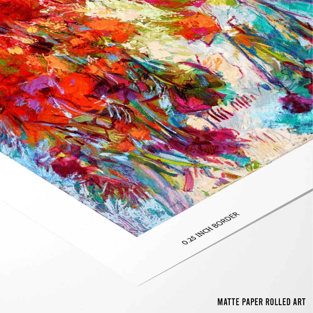 Botanic Radiance Abstract Painting - XS / Matte Paper / Rolled Art - Nook At You
