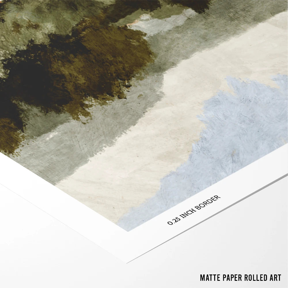 Olive Skies Landscape Wall Art Print - XS / Matte Paper / Rolled Art - Nook At You