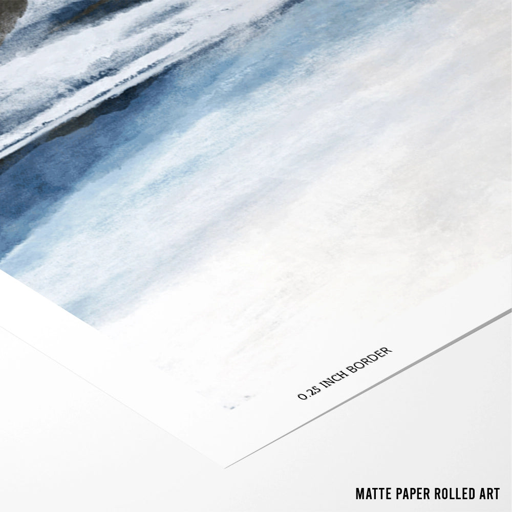 Cote Landscape Wall Art Painting - XS / Matte Paper / Rolled Art - Nook At You