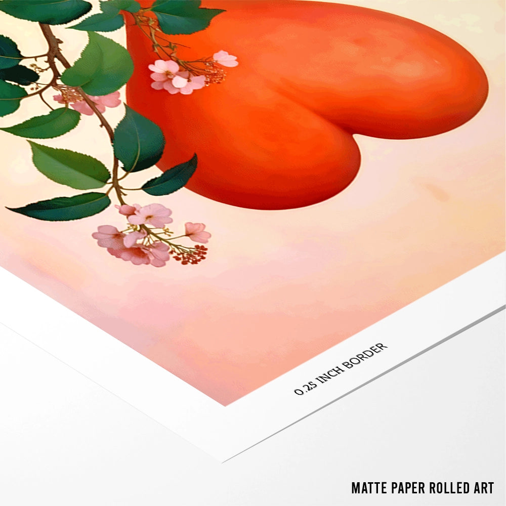 Valentine's Day Gift Botanical Wall Poster - XS / Matte Paper / Rolled Art - Nook At You