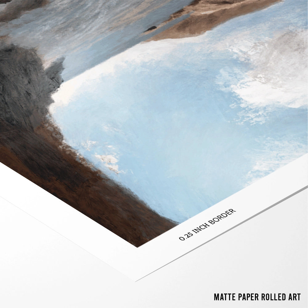 Castle Cove Beach Horizontal Landscape Wall Art Poster - XS / Matte Paper / Rolled Art - Nook At You