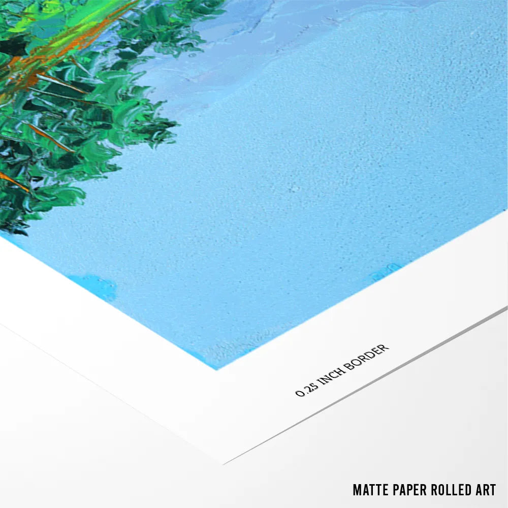 Vibrant Green Hills Landscape Wall Art Poster - XS / Matte Paper / Rolled Art - Nook At You