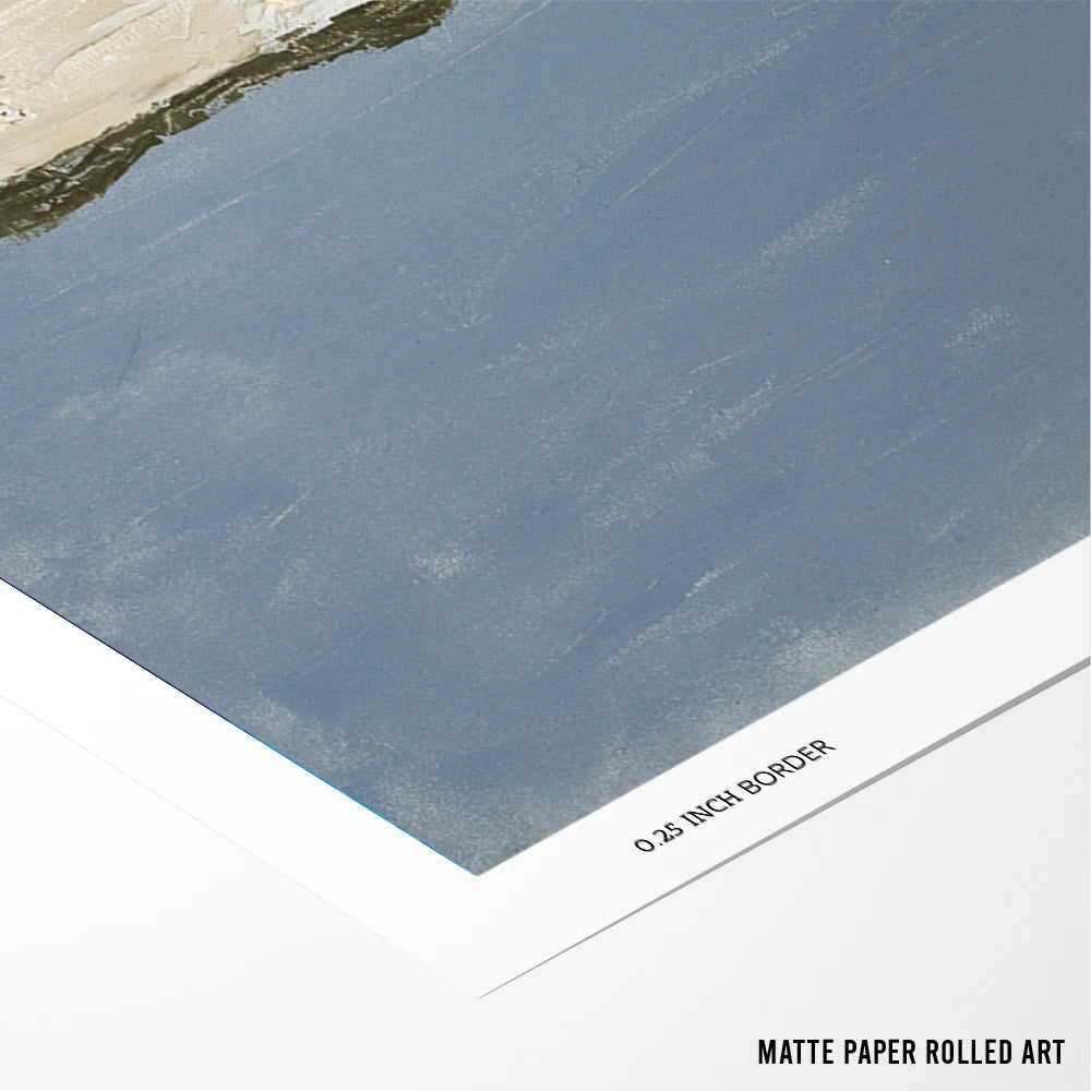Moonlit Beach Play Coastal Landscape Wall Art - XS / Matte Paper / Rolled Art - Nook At You