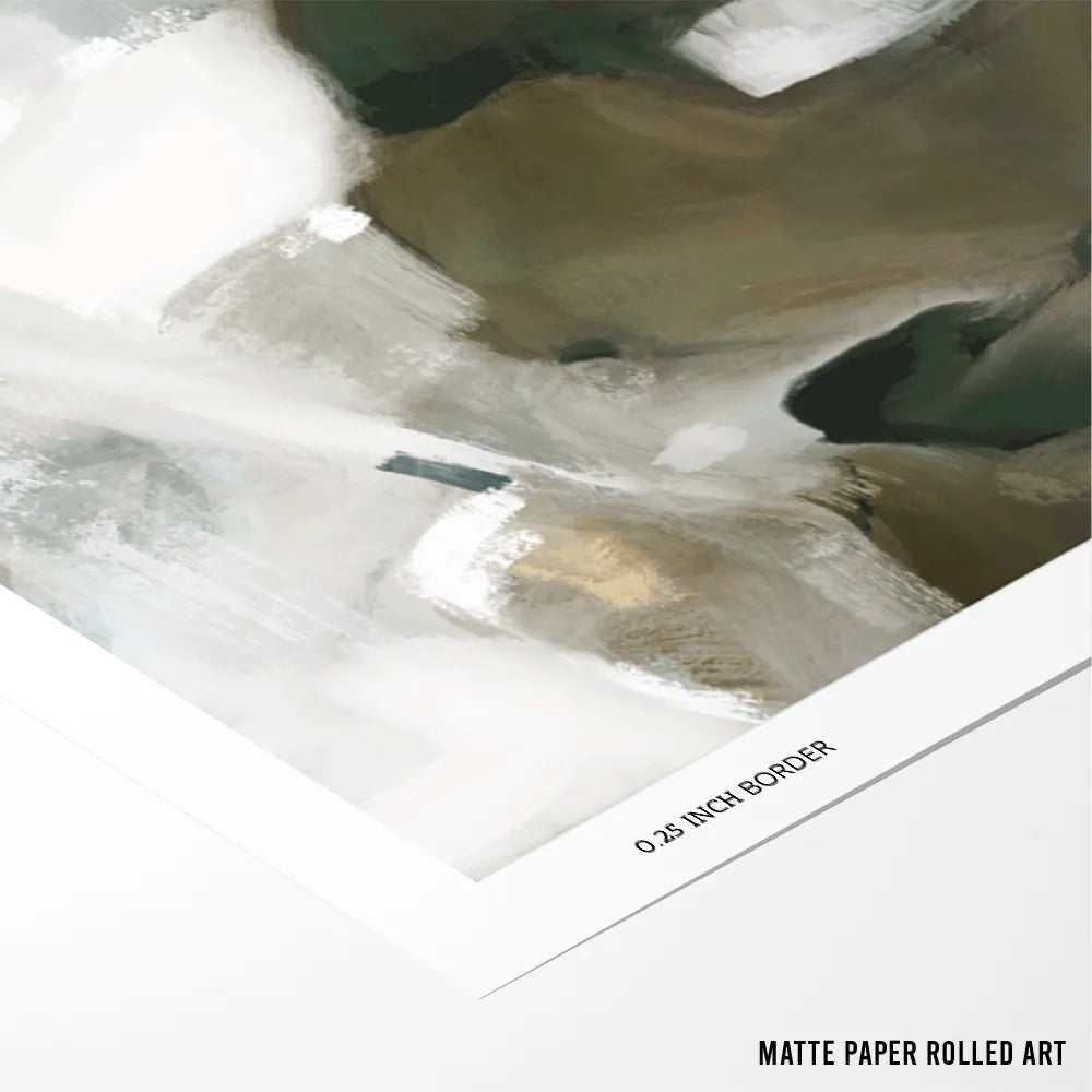 Layered Earth Abstract Wall Art Poster - XS / Matte Paper / Rolled Art - Nook At You