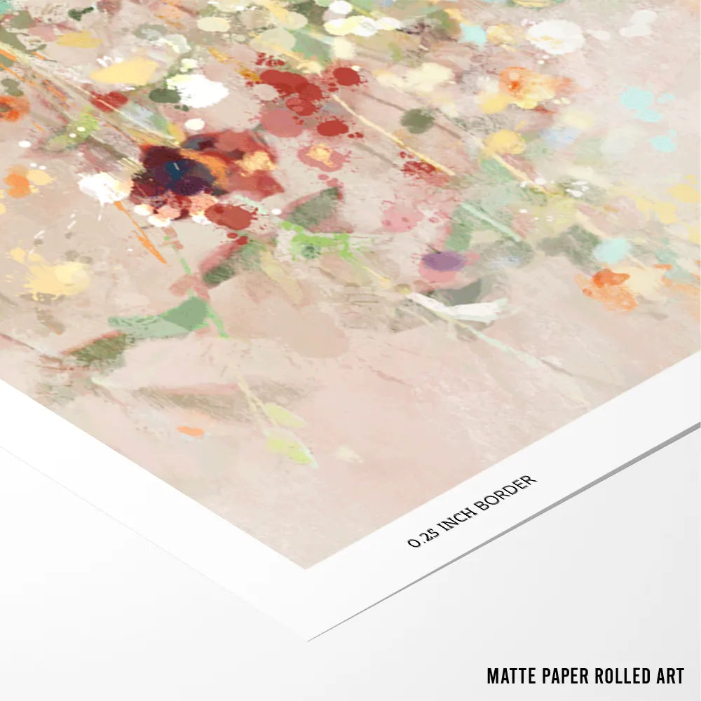 Painted Wildflower Meadow Botanical Painting - XS / Matte Paper / Rolled Art - Nook At You