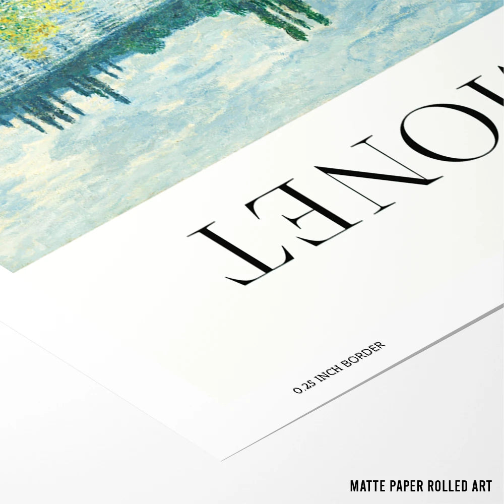 Claude Monet - Banks Of The Seine Vintage Museum Poster - XS / Matte Paper / Rolled Art - Nook At You
