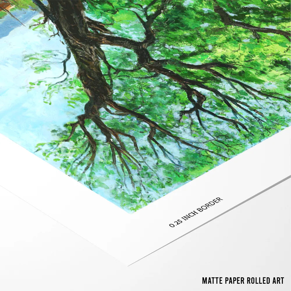 Childhood Spring Path Canvas Landscape Wall Art - XS / Matte Paper / Rolled Art - Nook At You