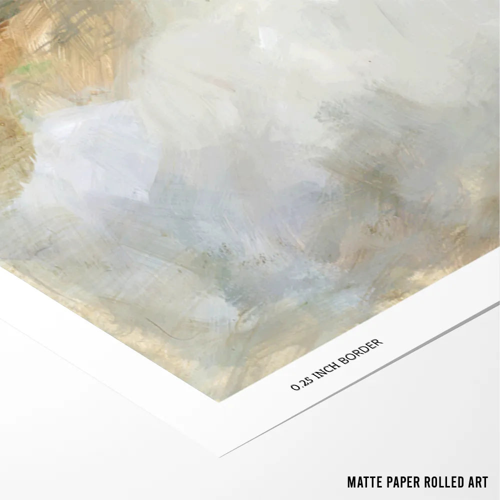 Misty Morning Vista Abstract Wall Art Poster - XS / Matte Paper / Rolled Art - Nook At You