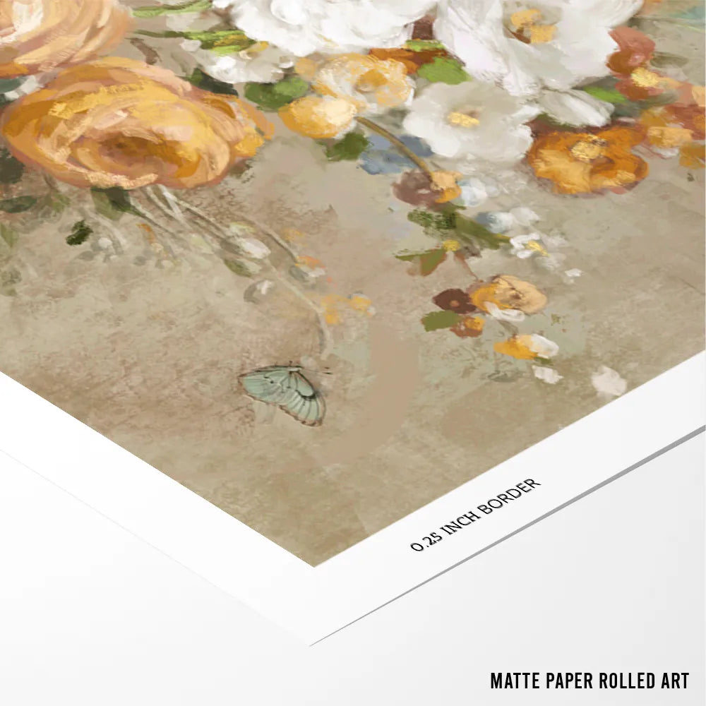 Gilded Garden Botanical Wall Art Poster - XS / Matte Paper / Rolled Art - Nook At You