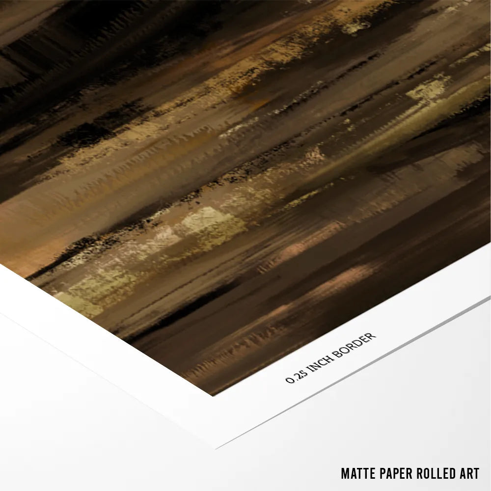 Midnight Terrain Abstract Wall Art - XS / Matte Paper / Rolled Art - Nook At You