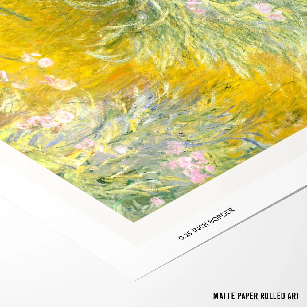 Claude Monet - The Path Through The Irises Vintage Museum Poster - XS / Matte Paper / Rolled Art - Nook At You