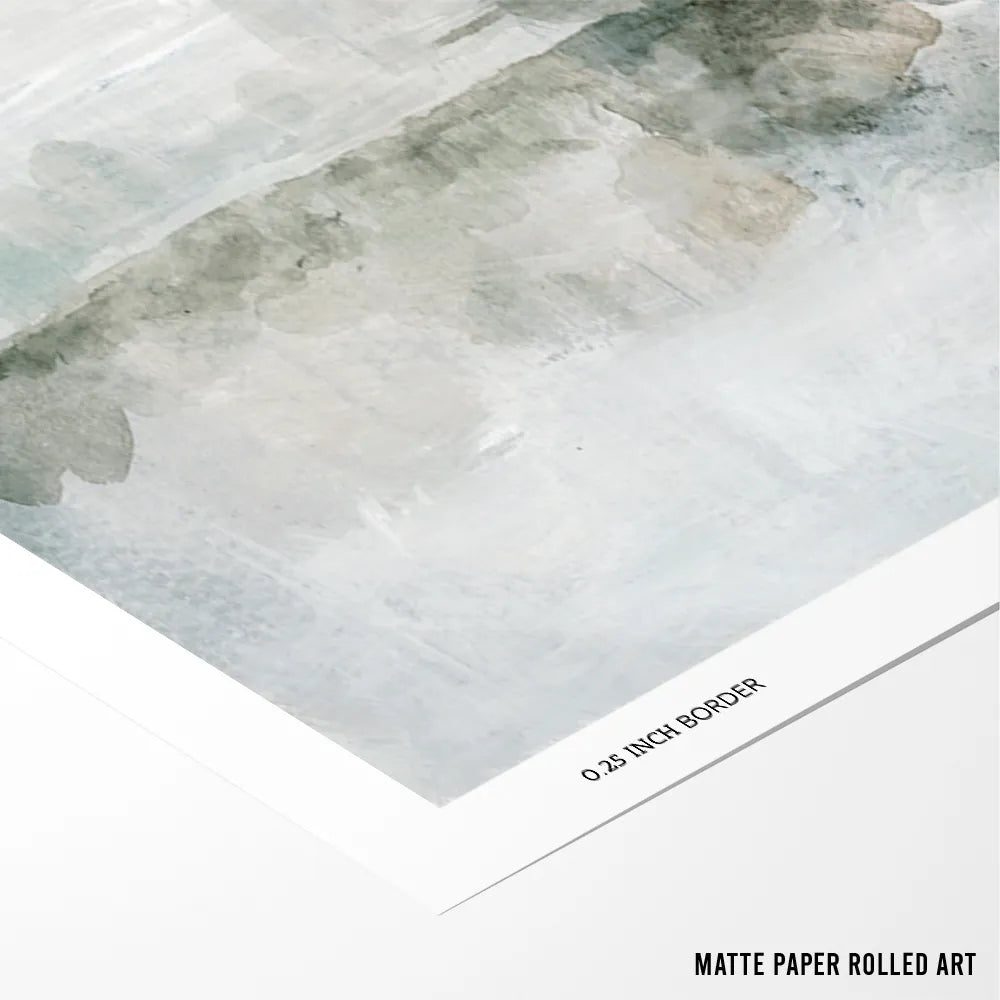 Stillwater Haze Abstract Wall Art Painting - XS / Matte Paper / Rolled Art - Nook At You