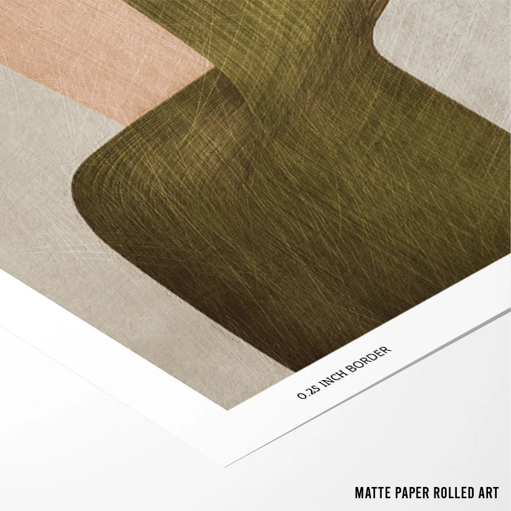 Muted Organic Flow Abstract Wall Art Poster - XS / Matte Paper / Rolled Art - Nook At You