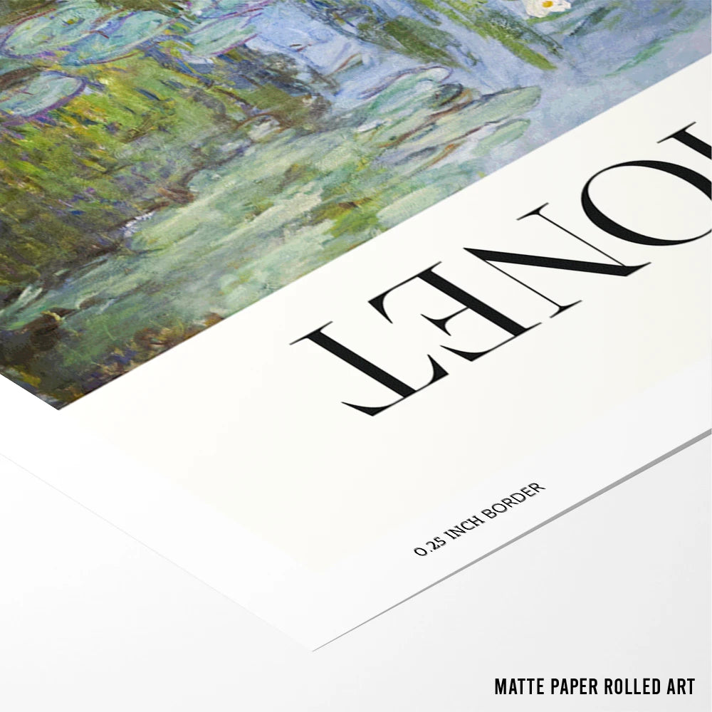 Claude Monet - Water Lilies 1915 Exhibition Poster for Living Room - XS / Matte Paper / Rolled Art - Nook At You